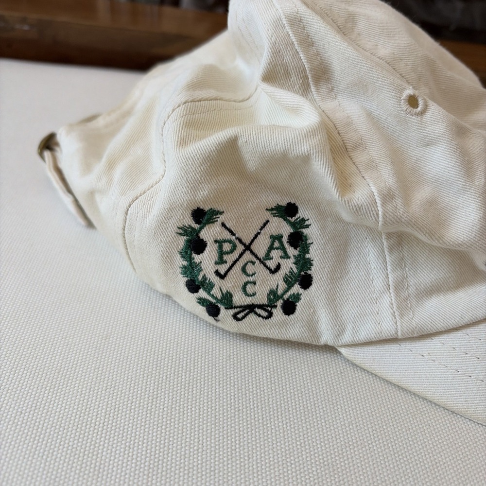 Vintage Titleist Texace Hat White Strap Made USA Golf 90s Princess Anne Club - Picture 4 of 9